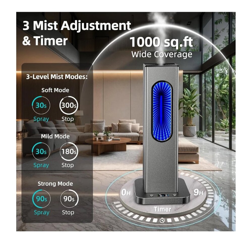 Waterless Essential Oil Diffuser, Rechargeable App Remote Control Scent Diffuser - Picture 3 of 3